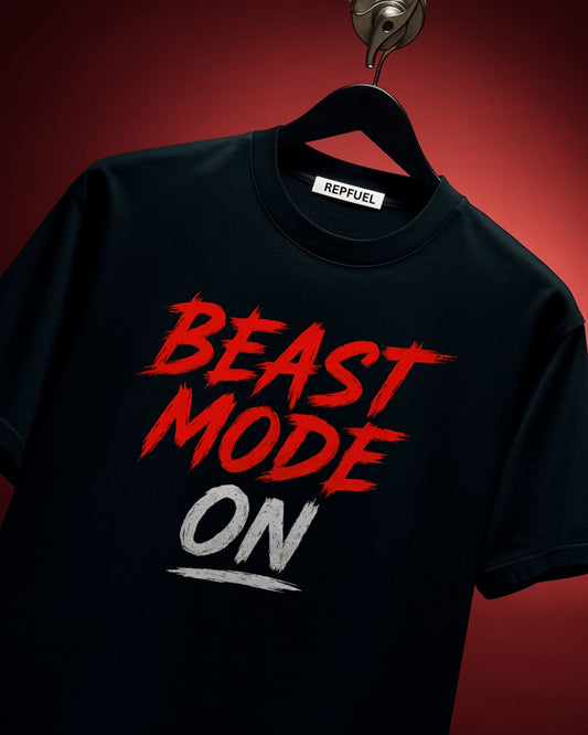 BEAST MODE ON Regular Fit Tees
