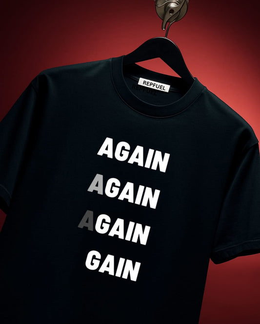 AGAIN GAIN Regular Fit Tees