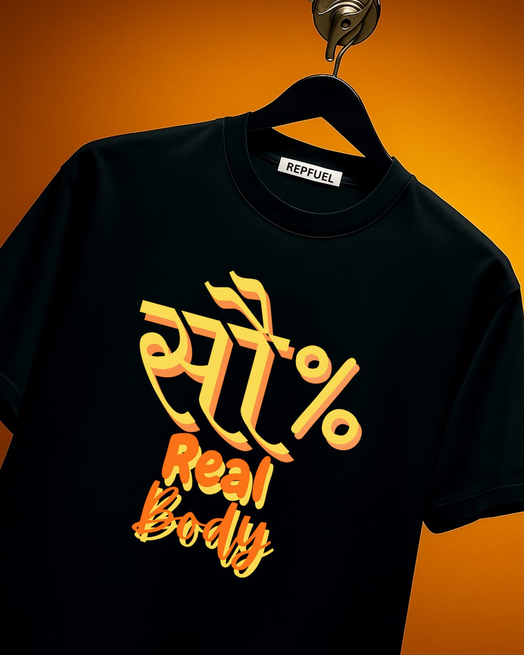 1OO% REAL BODY Regular Fit Tees