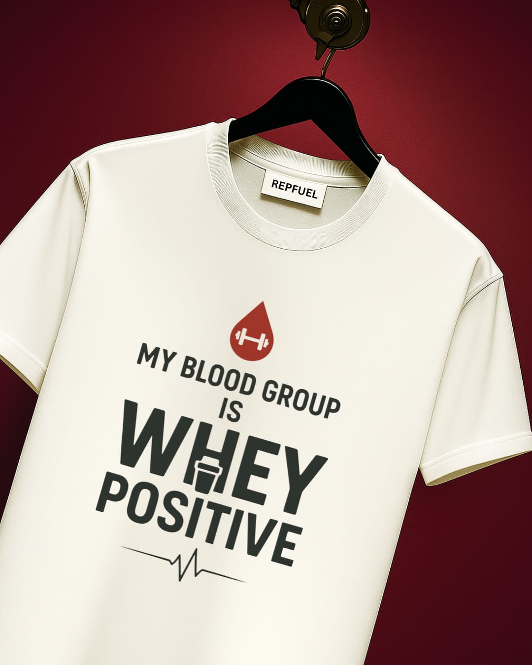 WHEY POSITIVE Regular Fit Tees