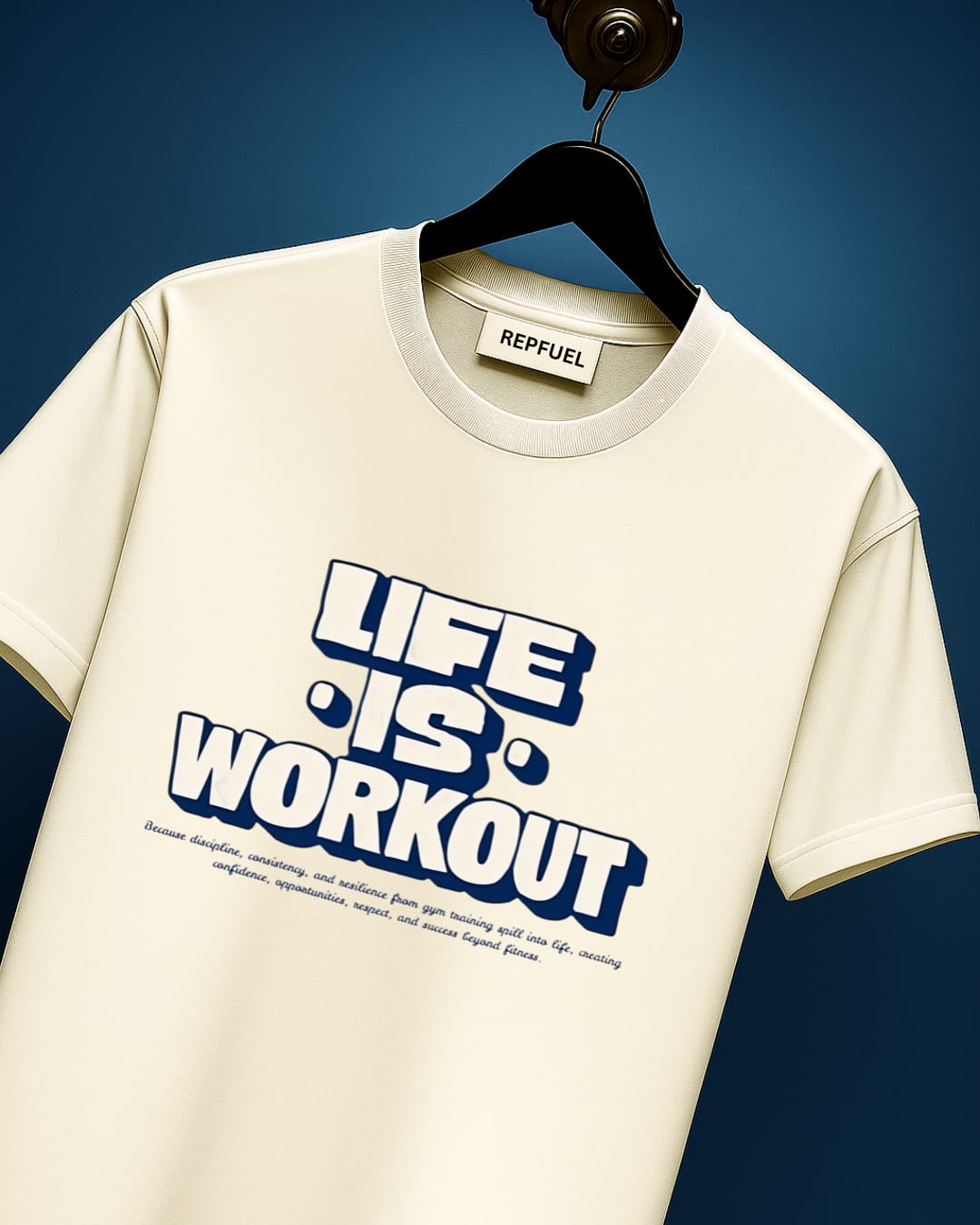 LIFE IS WORKOUT Regular Fit Tees
