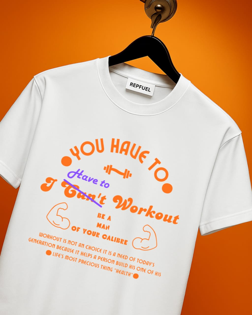 YOU HAVE TO WORKOUT Unisex Terry Oversized Tee