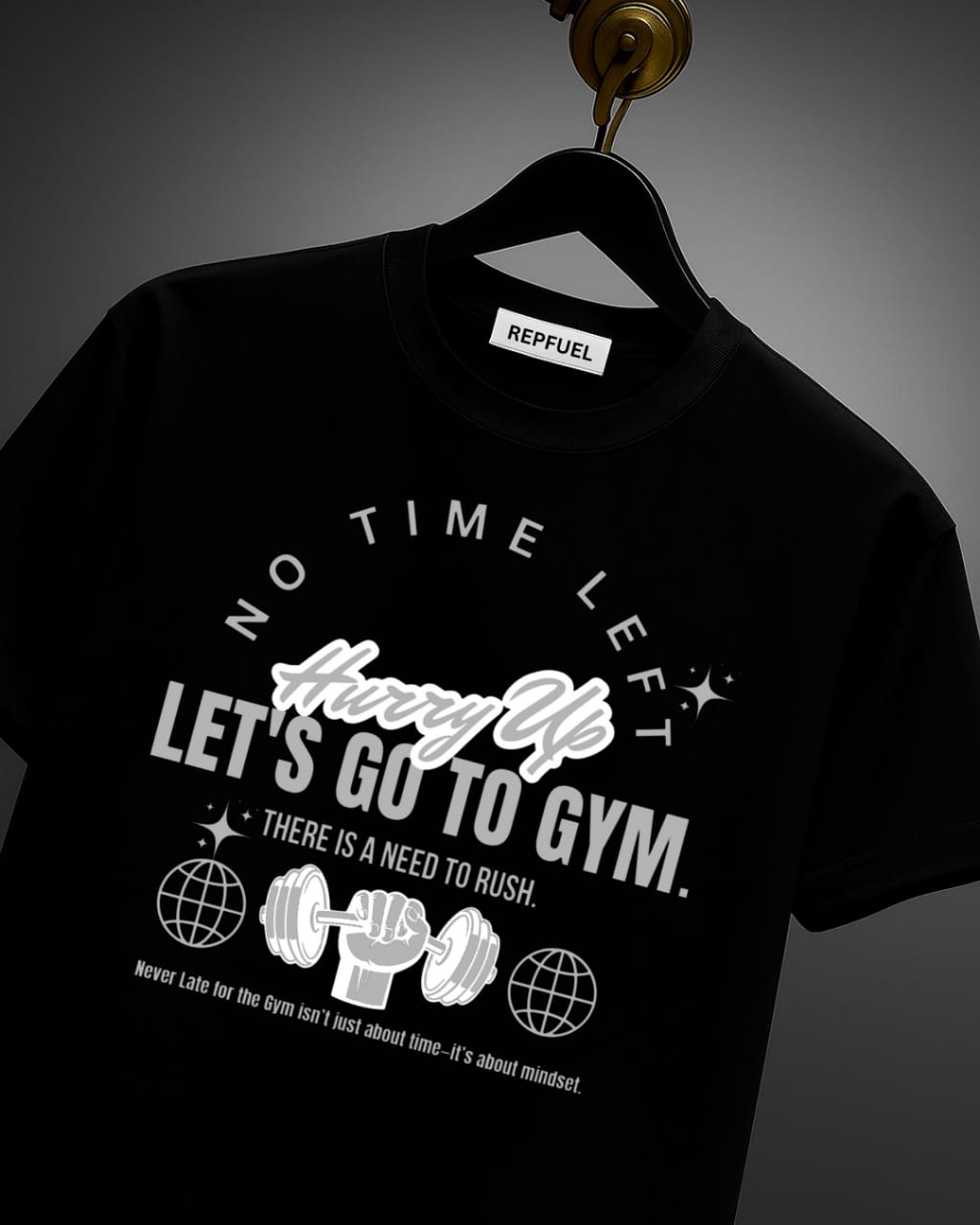 HURRY UP Unisex Terry Oversized Tee