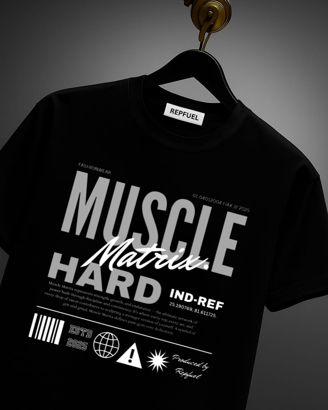 MUSCLE MATRIX Unisex Terry Oversized Tee