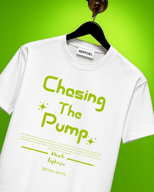 CHASE THE PUMP Unisex Terry Oversized Tee