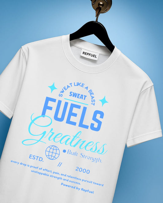 SWEAT FUELS.. Unisex Terry Oversized Tee