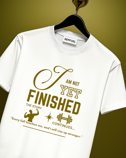 NOT FINISHED Unisex Terry Oversized Tee