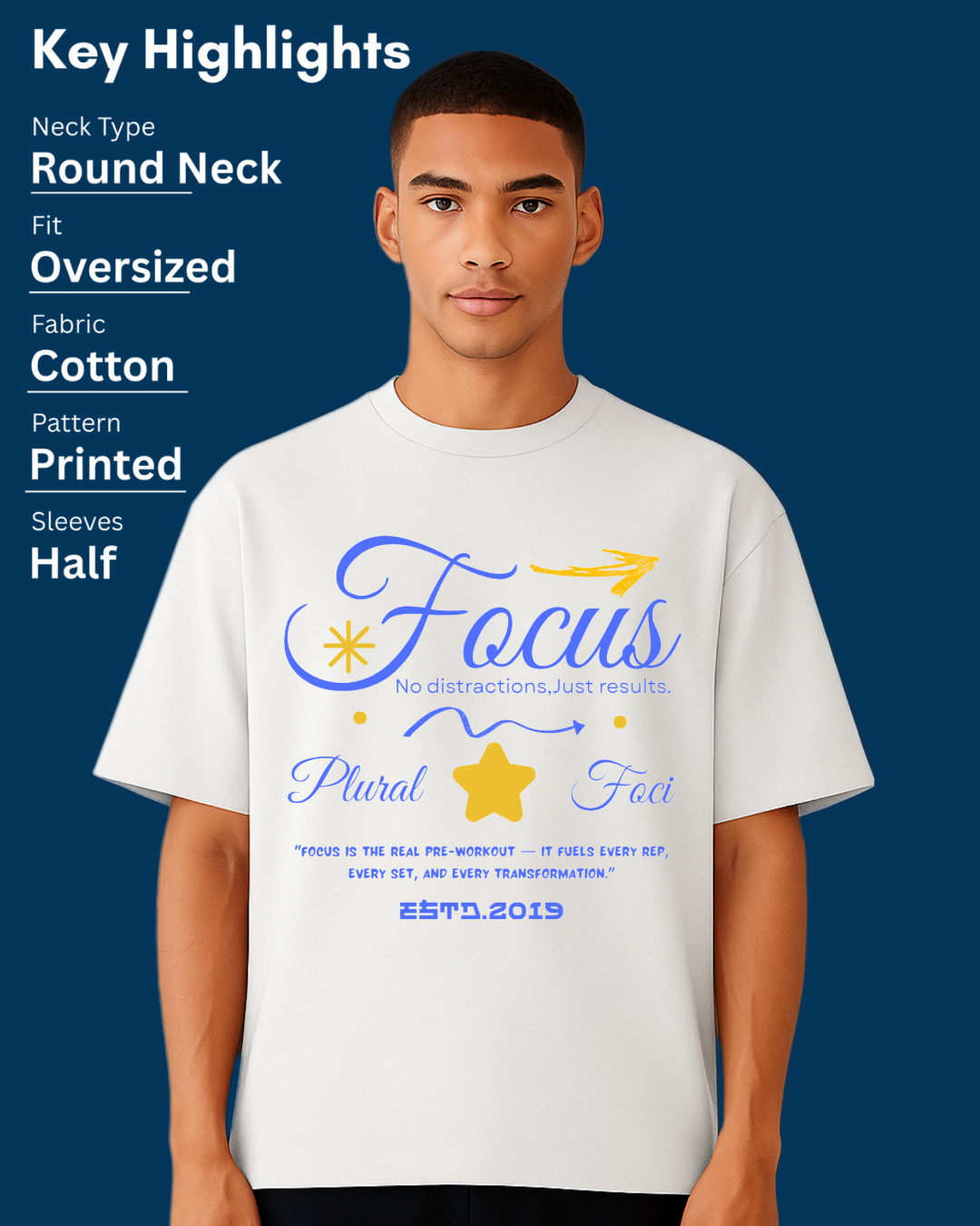 FOCI Unisex Terry Oversized Tee