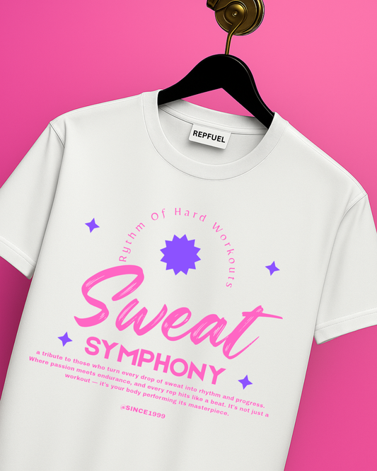 SWEAT SYMPHONY Unisex Terry Oversized Tee