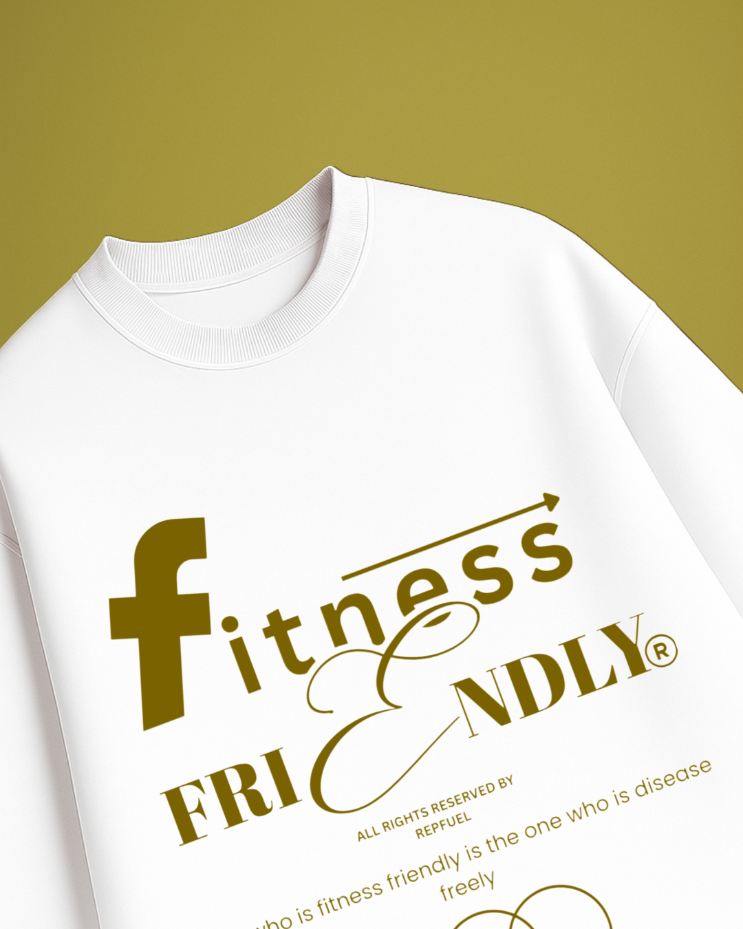 FITNESS FRIENDLY Unisex Terry Oversized Tee