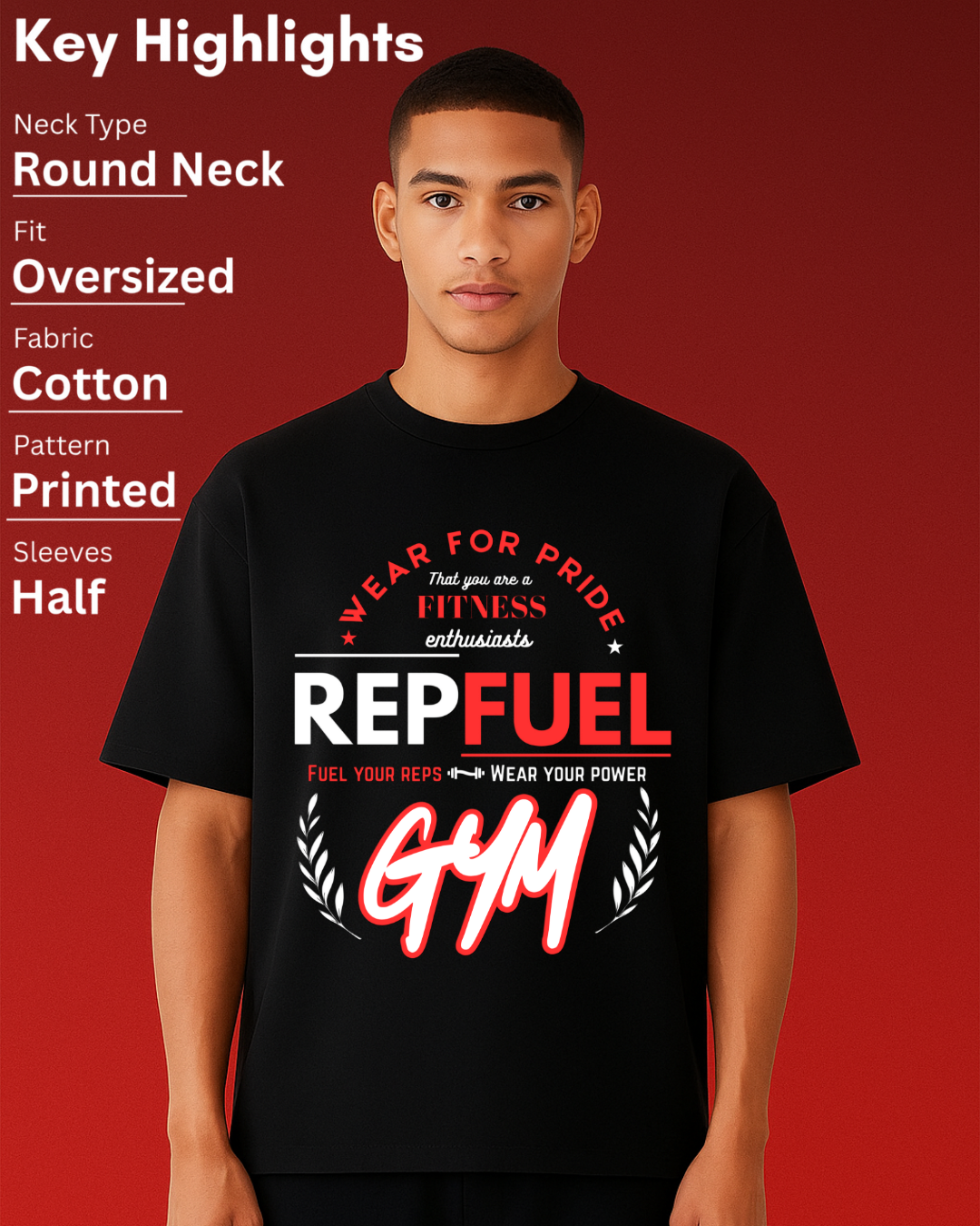 OFFICIAL REPFUEL Unisex Terry Oversized Tee