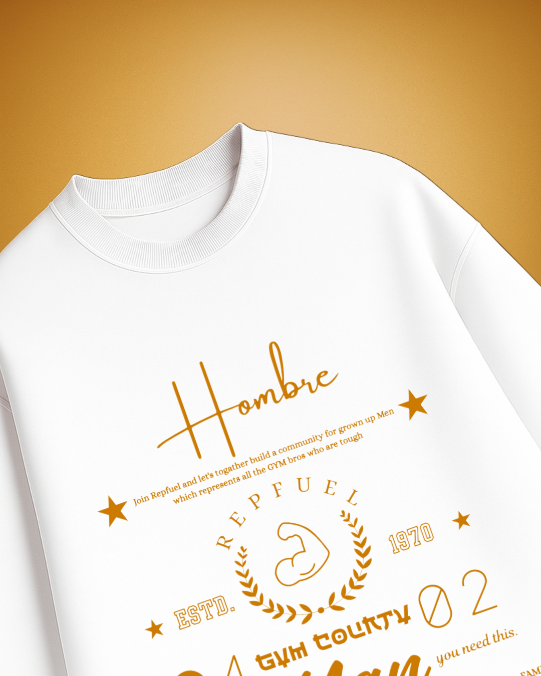 HOMBRE Unisex Terry Oversized Tee