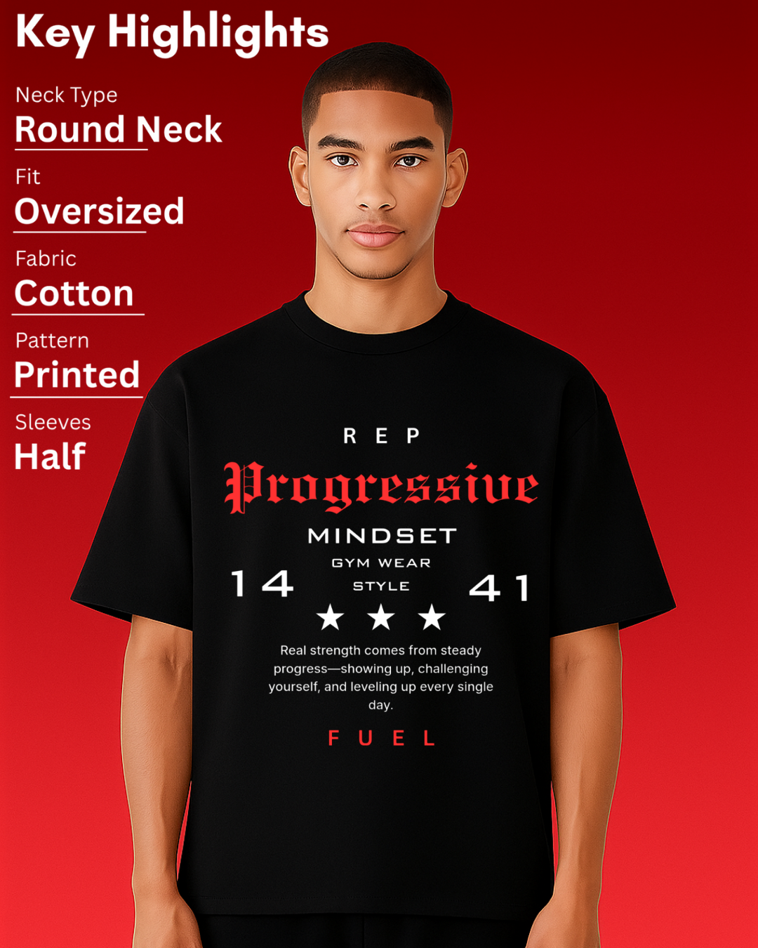 PROGRESSIVE Unisex Terry Oversized Tee
