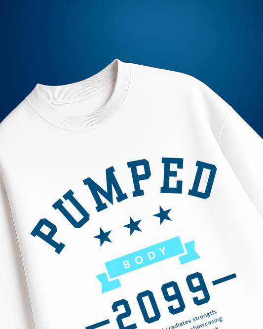 PUMPED BODY Unisex Terry Oversized Tee