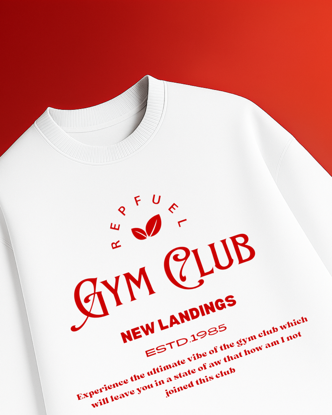 GYM CLUB Unisex Terry Oversized T-shirt
