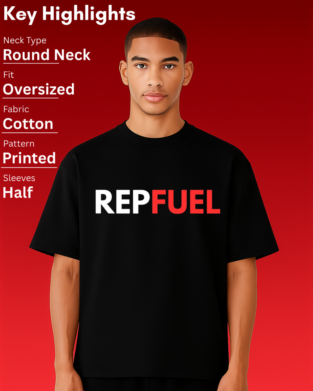 REPFUEL Unisex Terry Oversized Tee
