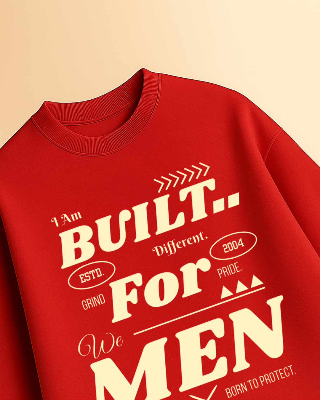 BUILT FOR MEN Unisex Terry Oversized Tee