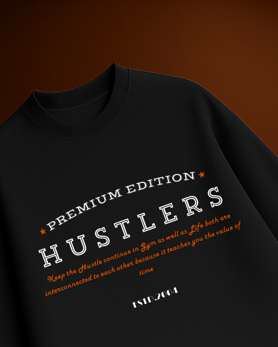 HUSTLERS Unisex Terry Oversized Tee