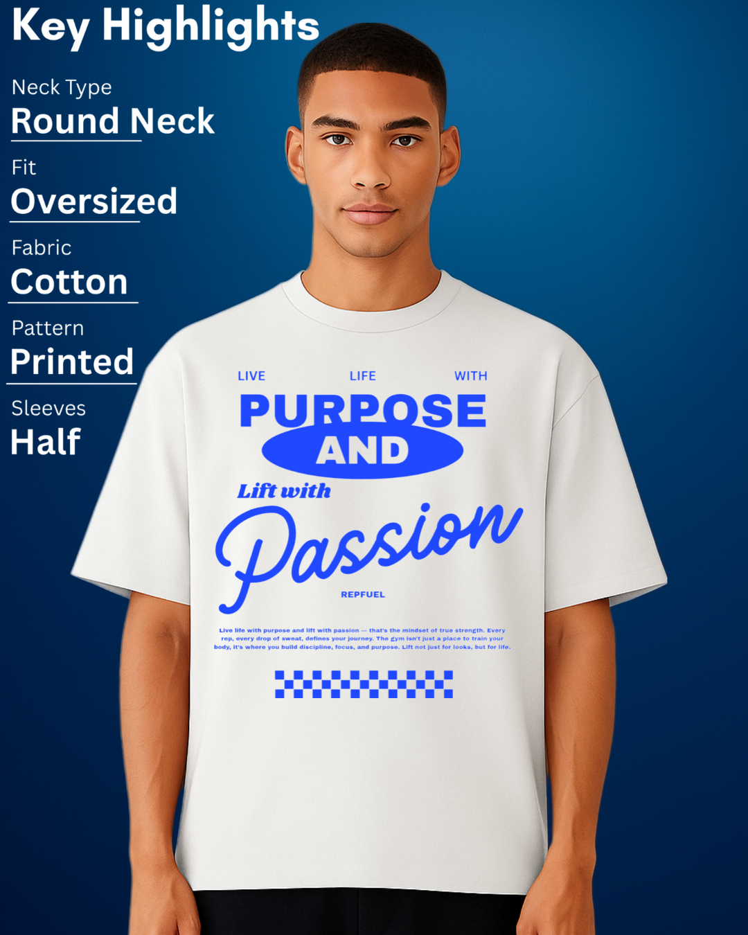 PURPOSE Unisex Terry Oversized Tee