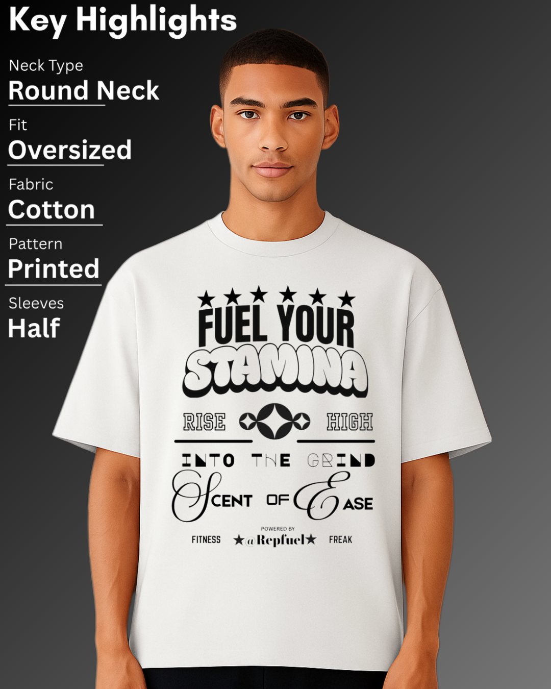 STAMINA Unisex Terry Oversized Tee